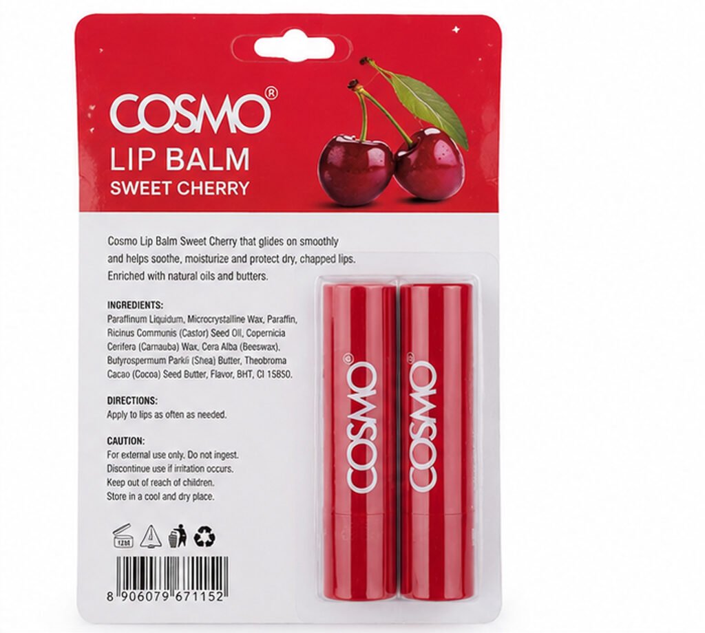 Cosmo Cherry Lip Balm with Natural Oils & Butters