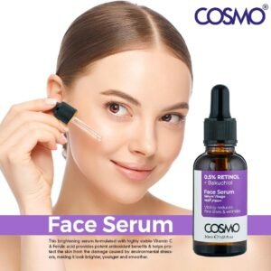 COSMO 0.5% Retinol + Bakuchiol Face Serum (30ml) For Men & Women